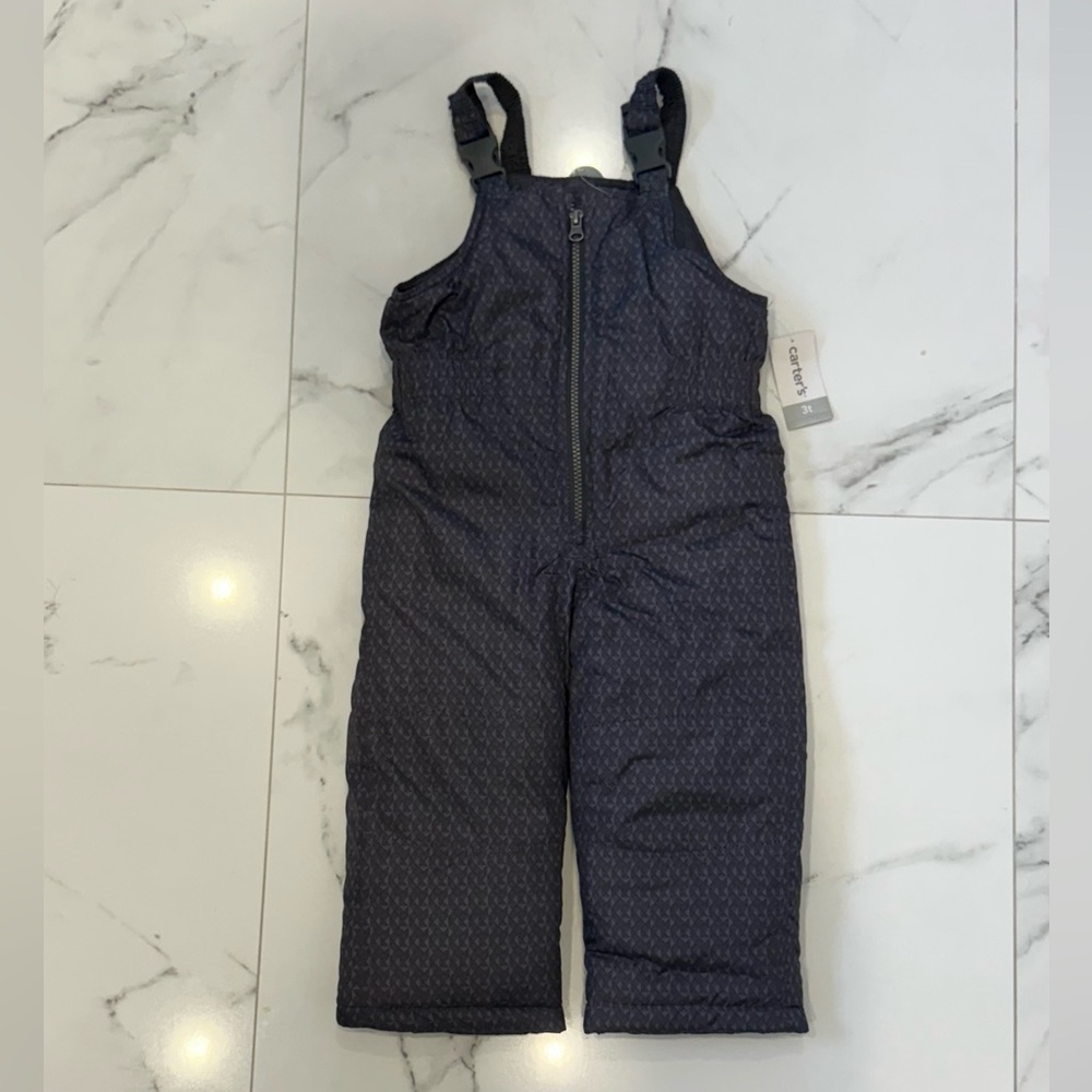 Carter’s Toddler Snow Bib Pants | Winter Insulated | 3T | NWT
